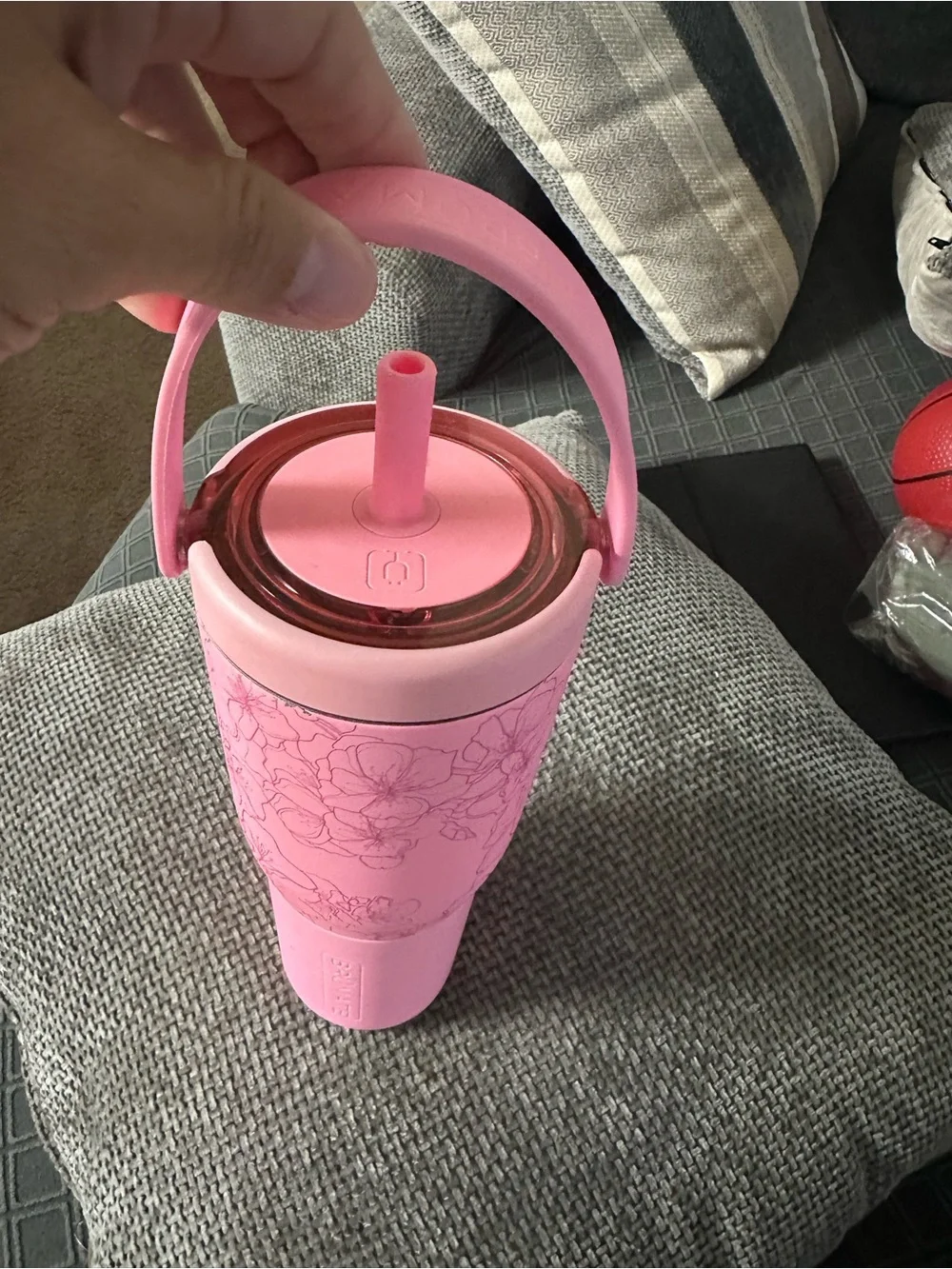 BruMate Resa 35 oz Cherry Blossom Stainless Travel Tumbler